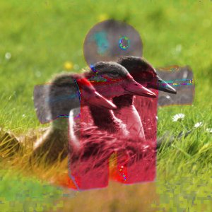 Beispiel für den Ebenenmodus Farbe